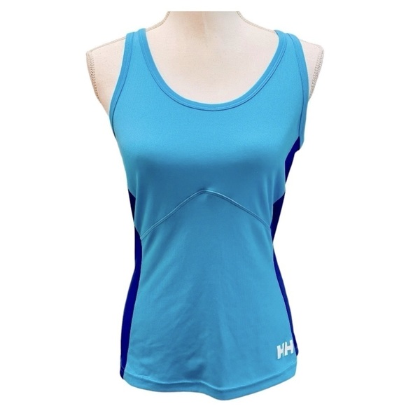 Helly Hansen Blue Athletic Tank Top Medium - Picture 1 of 9